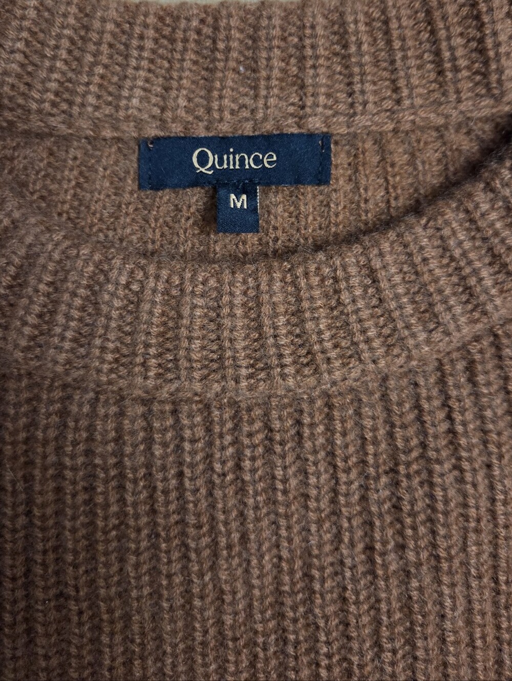 Quince Mongolian Cashmere Fisherman Crewneck Sweater - Picture 6 of 12